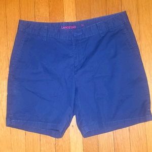 Lands' End shorts. Blue Cotton